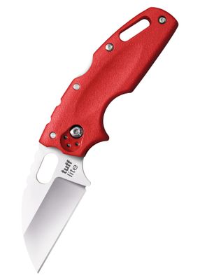 Cold Steel 20LTR Tuff Lite Plain  vreckový nôž 6,3 cm, Satin, červená, Griv-Ex