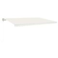 vidaXL Automatická markíza, LED a senzor vetra 500x300 cm, krémová