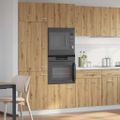vidaXL Mikrovlnná skrinka Lyon Artisan Oak 60x57x207 cm, technicky upravené drevo
