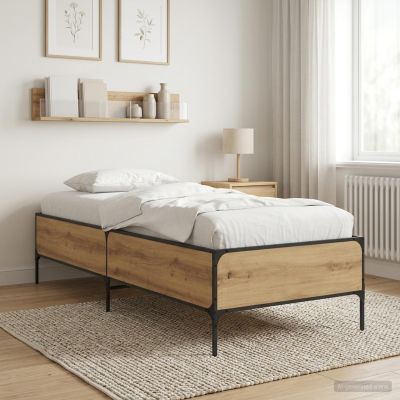 vidaXL Rám postele Dub artisan 80 x 200 cm Kompozitné drevo