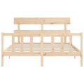 vidaXL Posteľ bez matraca 160x200 cm masívna borovica