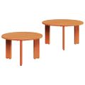 vidaXL Konferenčný stolík 2 ks Včelí hnedý 47,5 x 47,5 x 27 cm