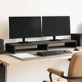 vidaXL Stojan na monitor, čierny dub, 100x27x10 cm, umelé drevo