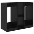 vidaXL Golfová skriňa Jednofarebný Čierny dub 102 x 45 x 85,5 cm
