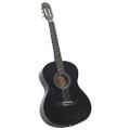 vidaXL Klasická gitara pre začiatočníkov čierna 4/4 39" lipové drevo