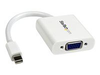 StarTech Mini DisplayPort to VGA Adapter - White - 1080p - Thunderbolt to VGA Monitor Adapter - Mini DP to VGA Converter (MDP2VGAW) - Nástroj na prevod videa - VGA - DisplayPort - biela