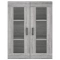 vidaXL Vysoká skrinka sivý dub sonoma 69,5x34x180 cm spracované drevo