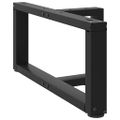 vidaXL Nohy konferenčného stolíka v tvare T, 2 ks, čierne, 60x25x(30-31) cm, oceľové