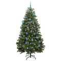 vidaXL Umelý Sklápací Vianočný Stromček Zelená 180 cm PVC a oceľ