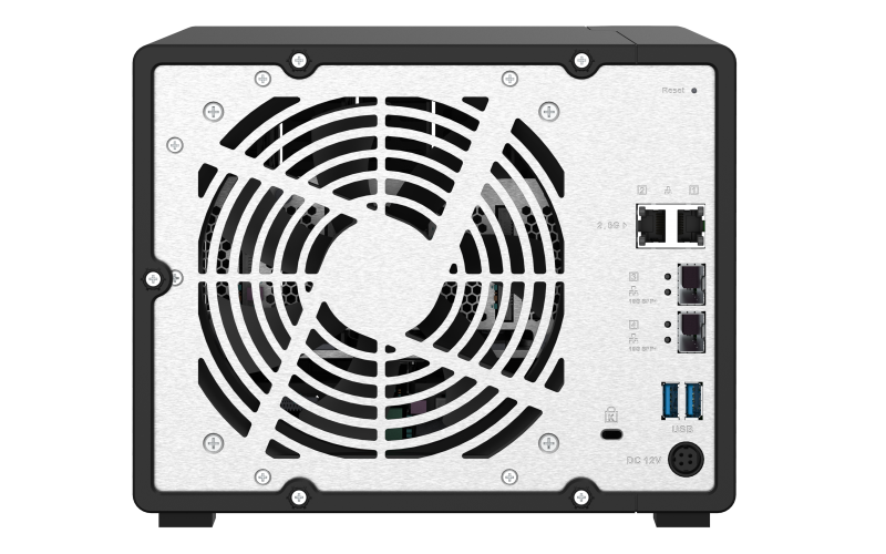 QNAP TS-932PX-4G (1,7GHz / 4GB RAM / 5x 3,5" + 4x 2,5" SATA / 2x 2,5GbE / 2x 10G SFP+ / 3x USB 3.2) NAS, 9 pozic (5× 3,5" + 4× 2,5"), ARM Cortex-A57 1,7 GHz, 4 GB DDR4, 2× 10GbE SFP+, 2× 2,5GbE RJ45, 3× USB 3.2 Gen 1