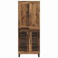 vidaXL Highboard 2 ks Staré drevo 69,5 x 34 x 180 cm