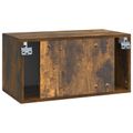 vidaXL Nástenná TV skrinka 59,5 x 31 x 30 cm Dymový dub
