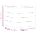 vidaXL Vyvýšený záhradný záhon z PP mokka 43x43x35 cm