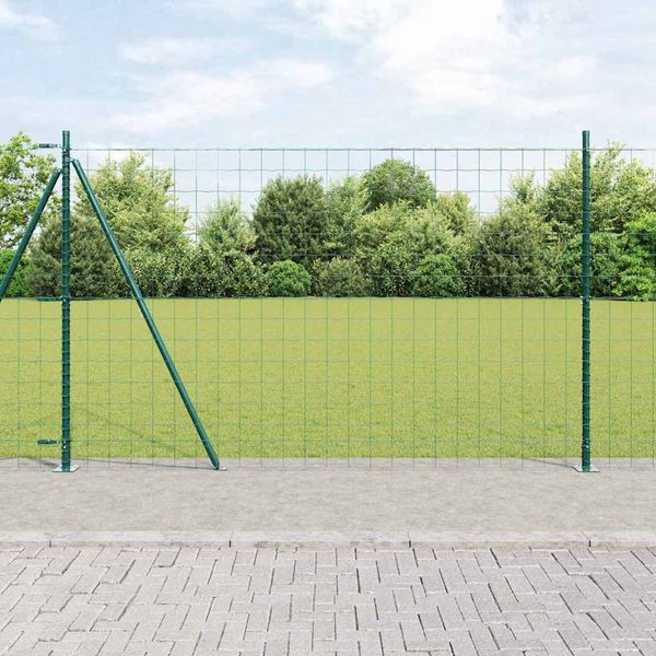 vidaXL Zvarené drôtené pletivo s betónovým základom 25 x 1,2 m (Š x V)