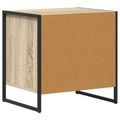 vidaXL Nočný stolík Sonoma 50 x 39,5 x 50 cm Kompozitné drevo