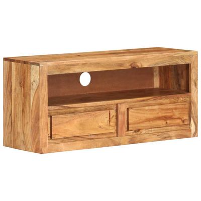 vidaXL TV skrinka 88x30x40 cm, akáciový masív