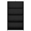 vidaXL Highboard Čierny dub 70 x 41 x 124 cm Kompozitné drevo