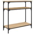 vidaXL Konzolový stolík dub sonoma 75x29x75 cm kompozitné drevo