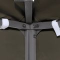 vidaXL Dvojitá strieška na altánok 310 g/m², 3x3 m, sivohnedá
