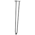 vidaXL vlásenkové nohy pre konzolové stolíky 4 ks, antracitové 72 cm, masívna oceľ