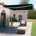 vidaXL Voľne stojaca ručne zaťahovacia markíza 400x350 cm, antracitová