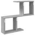 vidaXL Stenná polica Sivý Sonoma 60 x 12 x 50,5 cm Kompozitné drevo