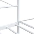 VidaXL Denná posteľ bez matraca Biela 100x200 cm Oceľ