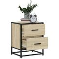 vidaXL Nočné stolíky 2 ks dub sonoma 40x31x50 cm kompozitné drevo