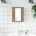 vidaXL LED zrkadlová skrinka dub artisan 40x12x45 cm kompozitné drevo