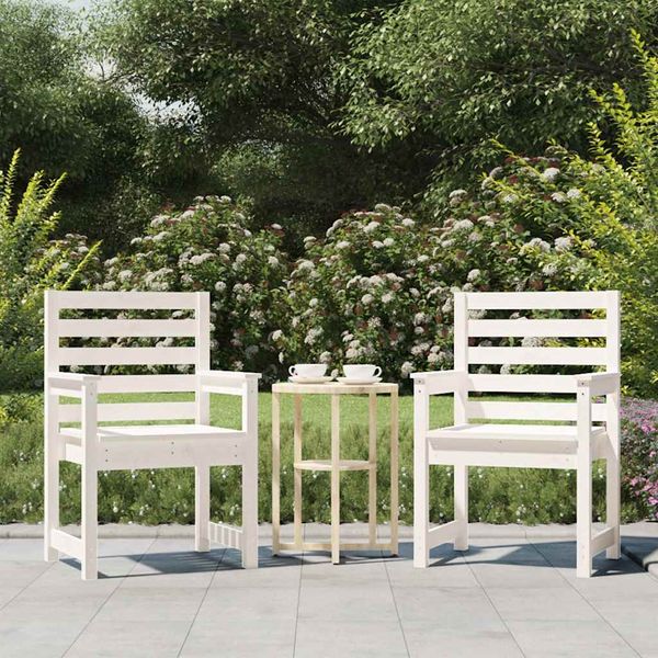 vidaXL Záhradné stoličky 2 ks 60x48x91 cm borovicový masív