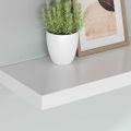 vidaXL Plávajúce nástenné police 4 ks, biele 90x23,5x3,8 cm, MDF