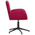 vidaXL Otáčacie stoličky k stolu 2 ks 54 x 55 x 90 cm Víno červené