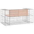 vidaXL Záhradná lavica gabiónový dizajn 143x71x65,5 cm masívny douglas