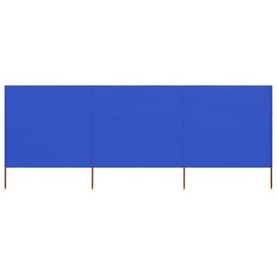 vidaXL 3-panelová zábrana proti vetru látková 400x80 cm azúrovo-modrá