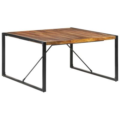 vidaXL Jedálenský stôl 140x140x75 cm, drevený masív