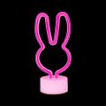 Neónové LED na stojane RABBIT ružové USB-C FSC-10 Forever Light