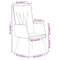 vidaXL Kreslo wingback hnedé plátno