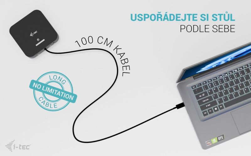 i-tec USB-C Dual HDMI Docking Station, Power Delivery 100W i-tec dokovací stanice USB-C Dual HDMI Docking Station, Power Delivery 100W