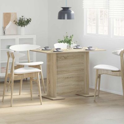 vidaXL Jedálenský stôl Sonoma dub 110 x 60 x 75 cm Kompozitné drevo