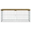 vidaXL Záhradná lavička gabiónový dizajn 103x44x42 cm impreg. borovica