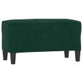 vidaXL Lavička tmavozelená 70x35x41 cm zamat