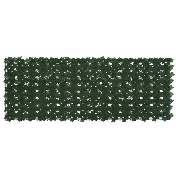 vidaXL Balkónový plôtik s listami Tmavozelená 200 x 75 cm