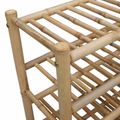 vidaXL Regál na topánky 68 x 28 x 63 cm Bambus Prírodná