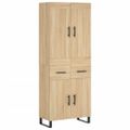 vidaXL Vysoká skrinka dub sonoma 69,5x34x180 cm spracované drevo