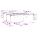 vidaXL Rám postele Včelí hnedý 180 x 200 cm Masívne borovicové drevo