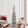vidaXL Umelý vianočný stromček Zelená 210 cm PVC, oceľ a plast