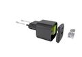 Setty wall charger USB-A + USB-C 20W LSGaN-AC-201 black
