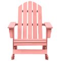vidaXL Záhradná hojdacia stolička Adirondack jedľový masív ružová