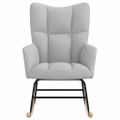 vidaXL Hojdacie kreslo Cloud Grey Fabric