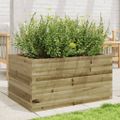 vidaXL Záhradný kvetináč 90x60x45,5 cm impregnovaná borovica